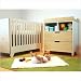 Bundle-34 Hiya Two Piece Convertible Crib Set in Birch / White (3 Pieces) Finish: Birch