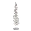50 Lt Spiral Tinsel Tree - Silver (3')