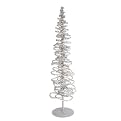 50 Lt Spiral Tinsel Tree - Silver (3')