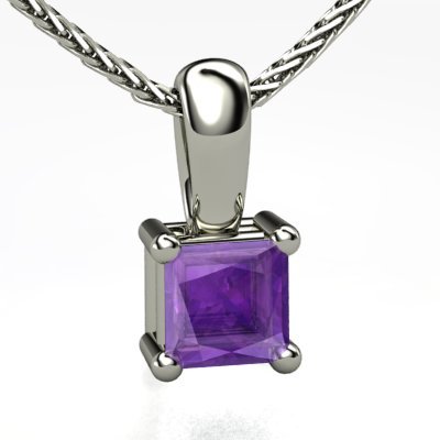 Click here for Princess Amethyst Necklace in Platinum prices