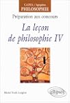 La le�on de philosophie, IV