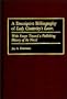 A Descriptive Bibliography of Lady Chatterley's Lover: With Essays Toward a Publishing History of the Novel (Bibliographies and Indexes in World Literature)