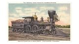 The General, Locomotive, Chattanooga, Tennessee Art Poster Print, 17x11