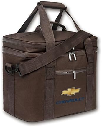 Kaylin Car Fan Proud Of Owning International Brands GM Chevrolet Logo Large Capacity Car Soft Cooler Tote Insulated Lunch Bag Outdoor Heavy-duty Picnic Bag(Brown)
