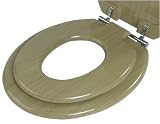 Enlarge toy image: Family Toilet Seat in Wood Finish -