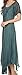Sakkas 16603 - Egan Long Embroidered Caftan Dress / Cover Up With Embroidered Cap Sleeves - Denim Blue - OS