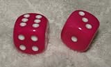 Pink Deluxe Opaque Dice Pair