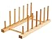 J.K. Adams 13-Inch-by-6-Inch Maple Wood Flat Plate Drying Rack, 6-Plate Capacity