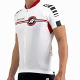 Assos Men's Equipe Short Sleeve Cycling Jersey - White/Red - 90.122.18