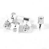 uxcell RCAソケット RCAメスアウトレット PCB取り付け プラスチック 6個入り