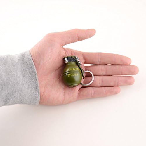 FREE SHIPPING 2 Packs Army Grenade Shaped Grinding Wheel Butane Gas Mini Lighter