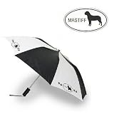 Compact Travel Umbrella featuring the Mastiff (1.5 X 1.5 X 14 inches)