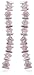 Silver 8 Stone Pink Cubic Zirconia Drop Earrings
