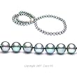 Single Strand 22 Inch 7-8mm Black Freshwater Cultured Pearl Necklace