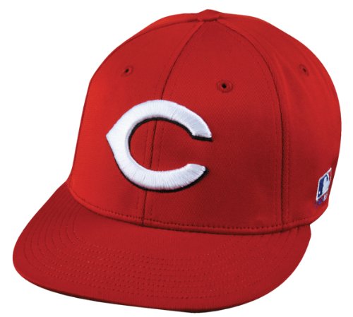 MLB BAMBOO-FLAT BRIM Flex FITTED Lg/XL Cincinnati REDS Home RED Hat Cap