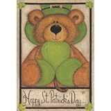 St. Pat's Bear - Garden Size 12 Inch X 18 Inch Decorative Flag