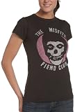 Junk Food Juniors' The Misfits Fiend Club Solid Short Sleeve Basic Tee