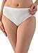 Jockey Women's Underwear Comfies Microfiber French Cut - 3 Pack, White/Pink Pearl/Grey, 7