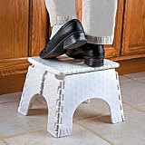 Turtle Stool Folding Step Stool 12"-Tall - BLACK - Improvements