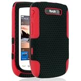 Air Rapture Case for Blackberry Torch 9800 Black/Red