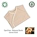 Niteo Baby Organic Cotton Kimono Onesie Bodysuit Long Sleeve with Side Snaps, Light Brown, 9-12M