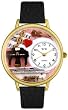 Whimsical Watches Unisex Music Teacher Gold Watch G0510001