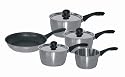 Brabantia Happy 5Pc Set (14cm Milkpan, 16,18,20cm Saucepans, 24cm Frypan n/s