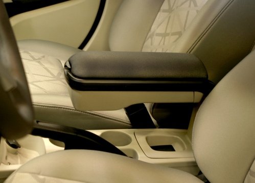 Fiesta Armrest Console From Boomerang for 2011-2013 Ford Fiesta - Light Stone