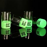 Review Glosticks  / 4 Glow in the Dark Shot Glasses.