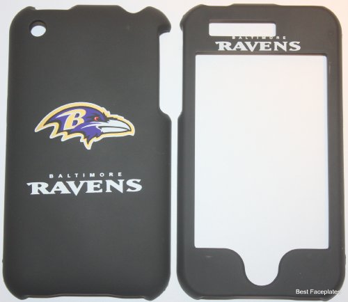 Licensed Baltimore Ravens football Apple iPhone 3G/3G S Faceplate Hard Cell Protector Case Housing Cover Snap On NEW !!
