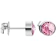 6mm Bezel October Birthstone Stud Earrings