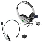 GTMax Mono Headset with Microphone + Big Headset with Mic for Microsoft XBOX 360