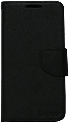Honovi(Tm) 2 card slot leather Folio Cell Phone Cases for Microsoft Lumia 532 (Black)