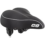 Sunlite Cloud-9 Bicycle Suspension Cruiser Saddle, Cruiser Gel, Tri-color Black