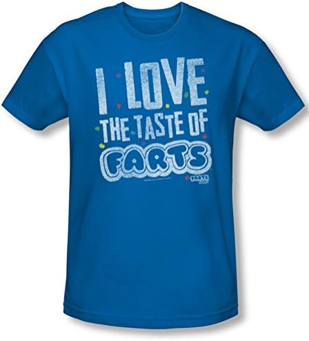 Farts Candy - Mens Tasty Farts Slim Fit T-Shirt, Size: Large, Color: Royal Blue