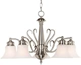 Kenroy Home 91395BS Wynwood 5-Light Chandelier, Brushed Steel