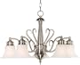 Kenroy Home 91395BS Wynwood 5-Light Chandelier, Brushed Steel