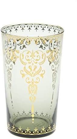 Moroccan Glasses, 4 Count - Large, Smoke