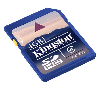 Kingston 4 GB Class 4 SDHC Flash Memory Card SD4/4GB