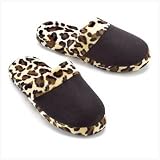 LEOPARD PRINT SLIPPERS SIZE LARGE 9-10