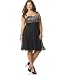 Ruby Rox Plus Size Dress, Emma Spaghetti Straps Empire Waist black 1X