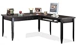 Tribeca Loft Desk and Return (Black) (See Description)