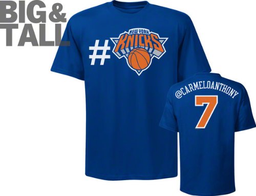 Carmelo Anthony New York Knicks Big & Tall Twitter T-Shirt
