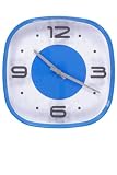 Funky Retro 50s Diner Wall Clock Blue