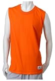  : Russell Athletic Men's Cotton Muscle Shirt,Burnt Orange,Large
