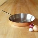 Copper Edition Pan, round, Ø 20.5/26 cm, 90% copper, 10% stainless  steel, solid brass handle