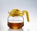Jenaer Glas Krug mit Griff, Spannband und Deckel mit integriertem Filter - 0,75 l ohne Dekor* gelb