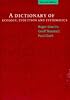 A Dictionary of Ecology, Evolution and Systematics