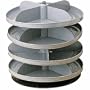 4 Steel Revolving Bin Trays Hold up to 400 Pounds