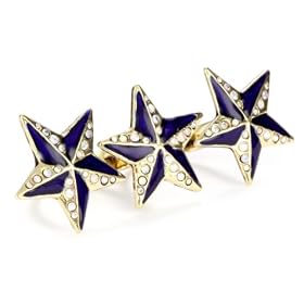 Betsey Johnson In the Navy Star Two Finger Ring, Size 7.5